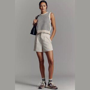 NEW Varley - Size M, L, XL Women's Mariya Pleated Trouser Shorts - Birch